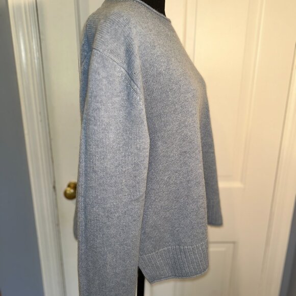 Quince Cashmere Crewneck, Ladies' Large, Light Blue - Picture 6 of 7